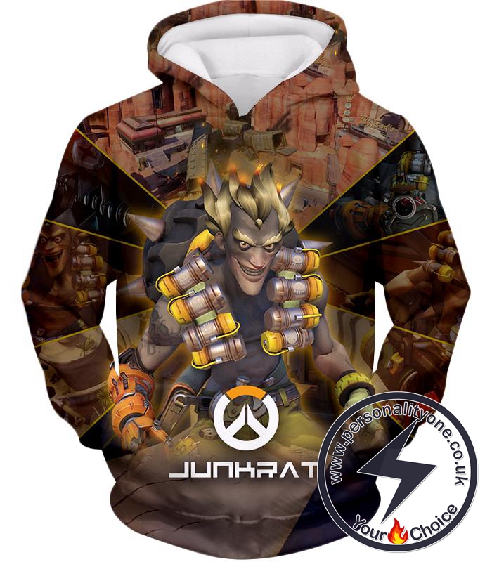 Overwatch Game Defense Hero Junkrat Hoodie