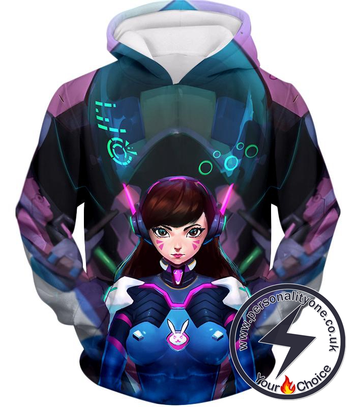 Overwatch Most Beautiful Tank Fighter D.Va Hoodie