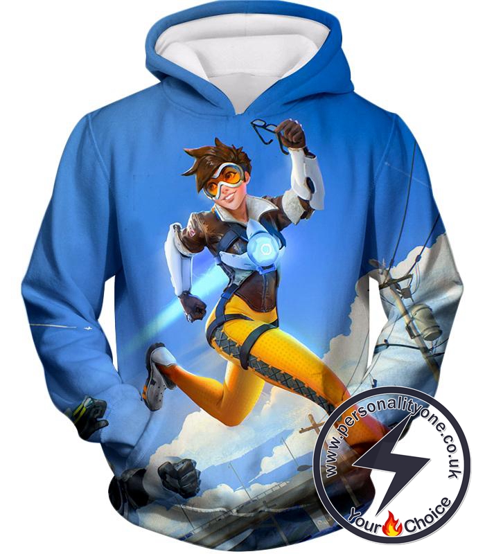 Overwatch Offense Hero Tracer Hoodie