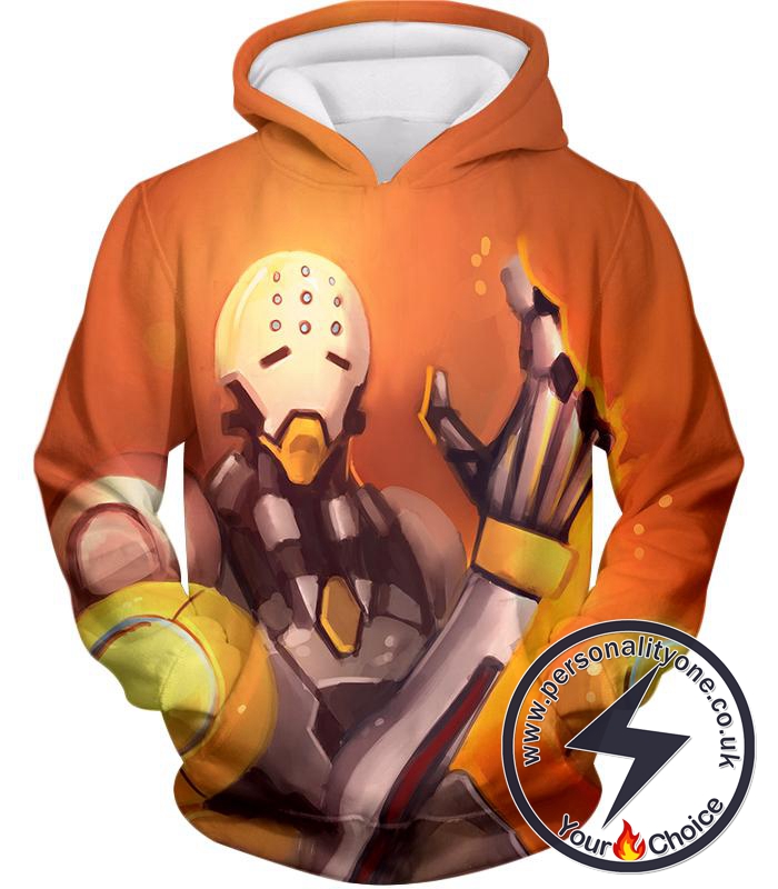 Overwatch Omnic Guru Wandering Robot Tekhartha Zenyatta Hoodie