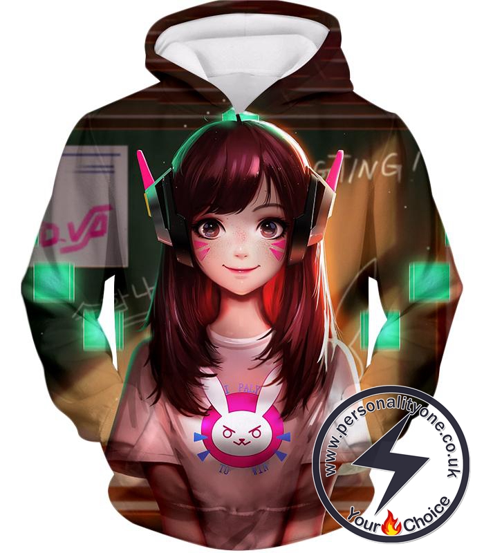 Overwatch Super Cute Overwatch Tank Agent D.Va Cool Hoodie