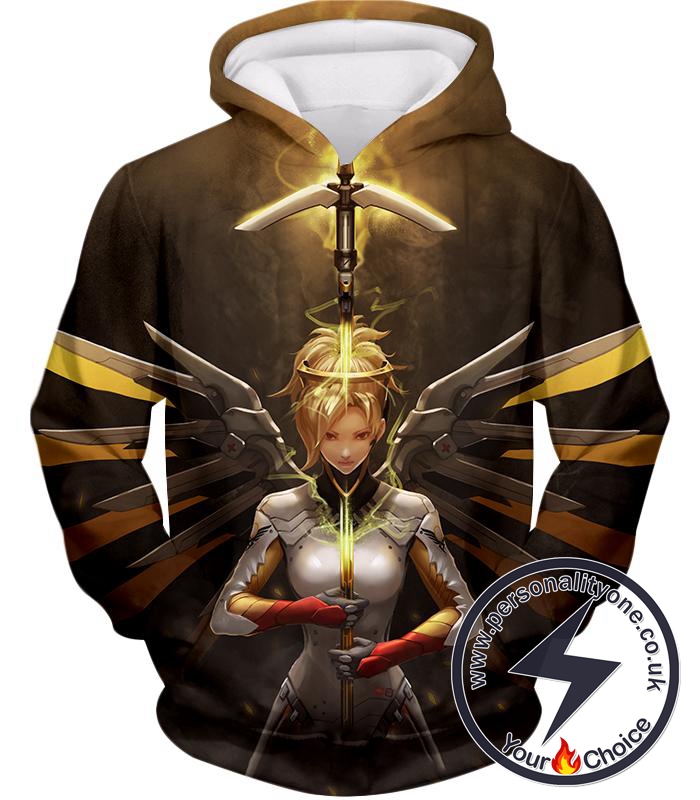 Overwatch Support Hero Valkyrie Mercy Hoodie