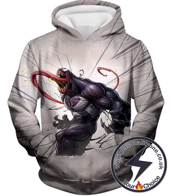 Parasitic Villain Venom White Hoodie