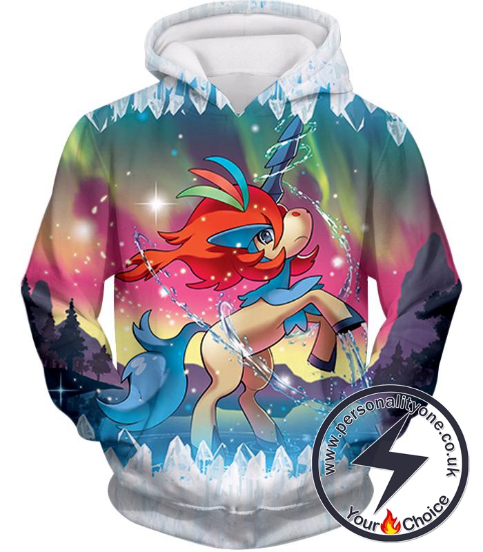 Pokemon Amazing Water Fighting Type Pokemon Keldeo Resolute Form Cool Hoodie
