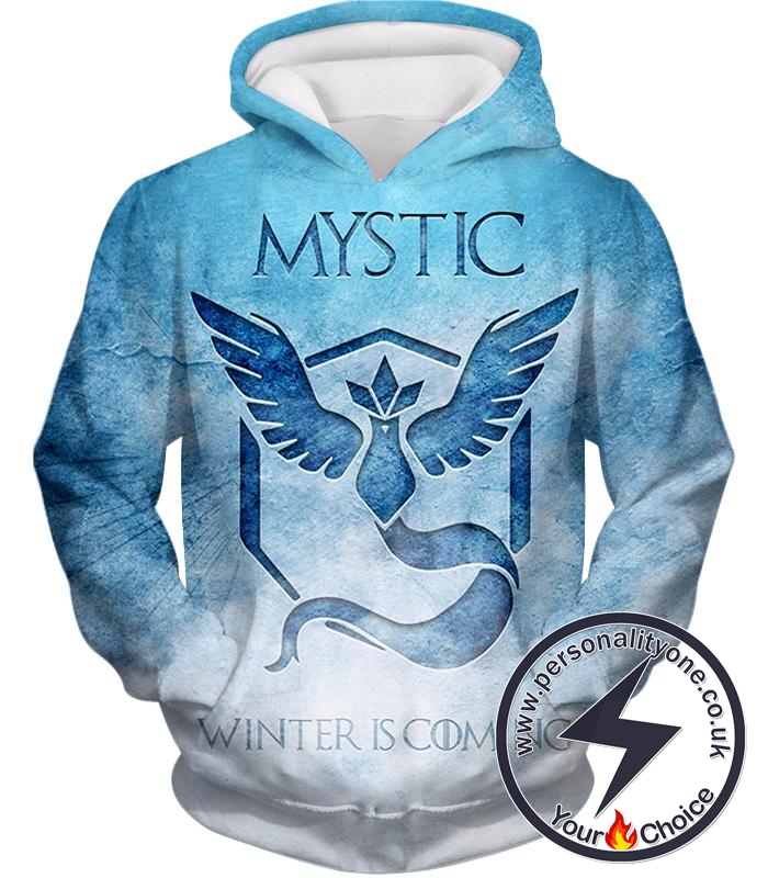 Pokemon Articuno Mystic Pokemon Winter is Coming Promo Blue Hoodie
