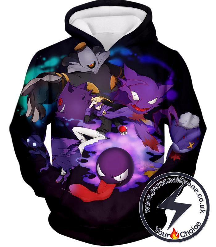 Pokemon Awesome Ghost Type Pokemons Amazing Anime Hoodie