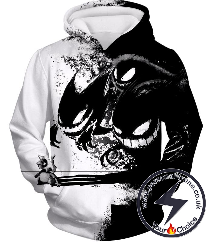 Pokemon Ghost Pokemon Trio Haunter Gengar and Ghastly Cool Hoodie