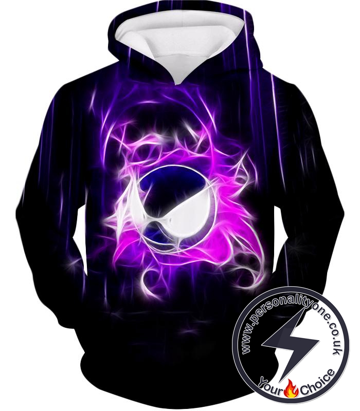 Pokemon Incredible Ghost Type Pokemon Ghastly Cool Black Hoodie