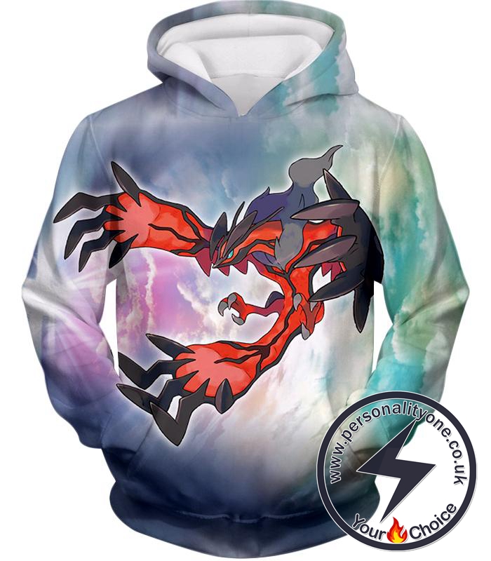 Pokemon Legendary Dark Flying Pokemon Yveltal Awesome Hoodie