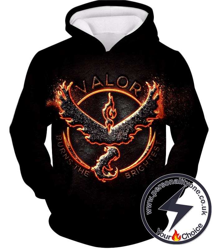 Pokemon Legendary Fire Pokemon Moltress Quoted Logo Super Cool Black Hoodie
