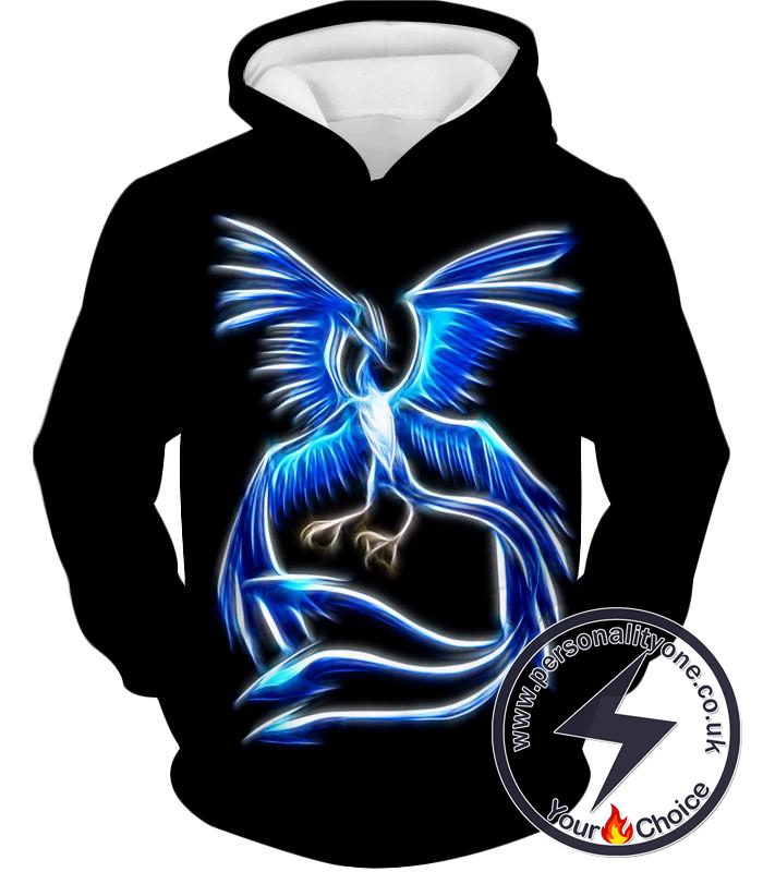 Pokemon Legendary Mysitic Pokemon Articuno FR Cool Black Hoodie