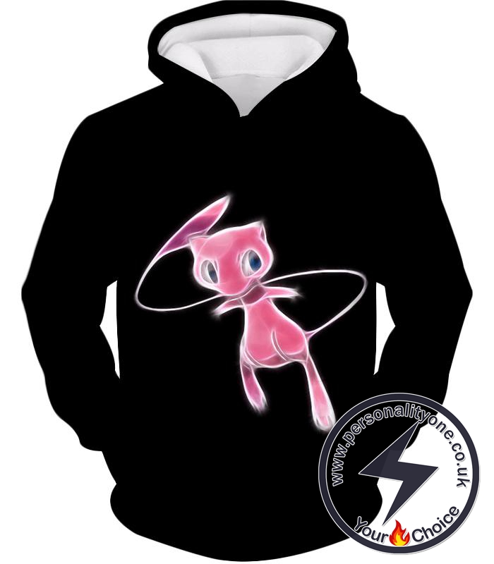 Pokemon Legendary Psychic Pokemon Mew Super Cool Black Hoodie