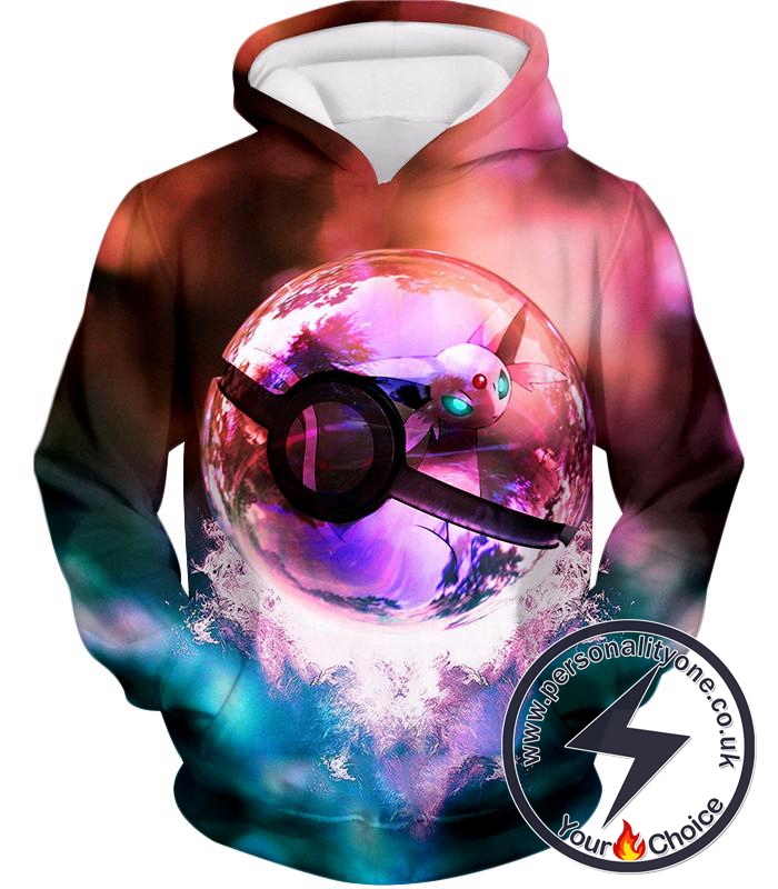 Pokemon Mystic Pokemon Mew Pokeball Amazing Colourful Hoodie