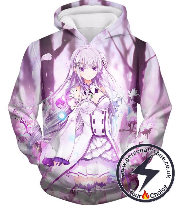 Re:Zero Beautiful Kings Candidate Princess Emilia Cool Anime Hoodie