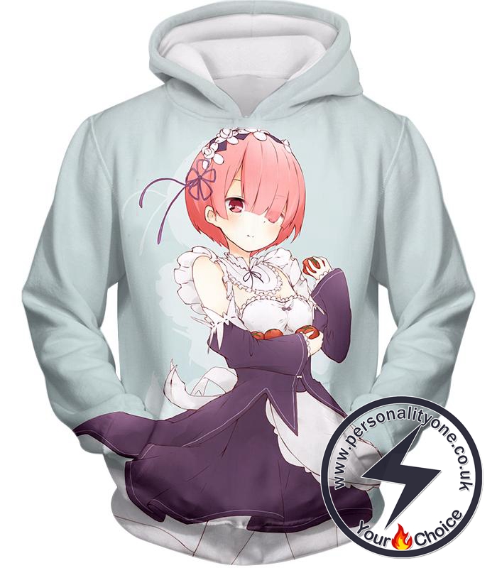 Re:Zero Cute Pink Haired Maid Ram Anime Hoodie