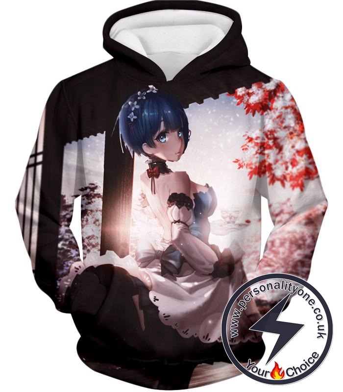 Re:Zero Short Haired Rem Water Magic User Anime Hoodie