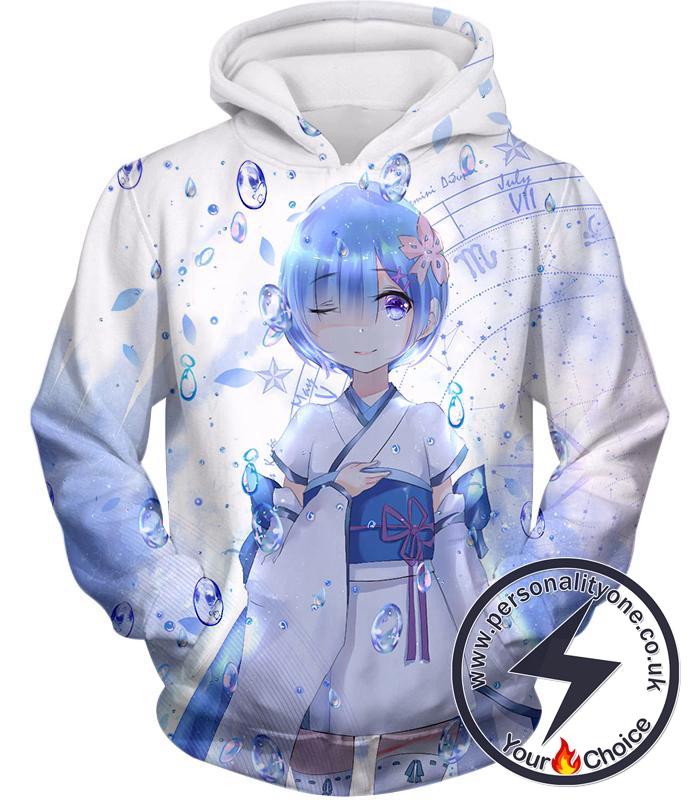 Re:Zero Super Cute Water Magic User Maid Rem Hoodie