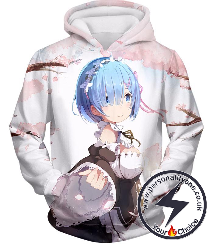Re:Zero Water Magic User Maid Rem Cool Printed Hoodie