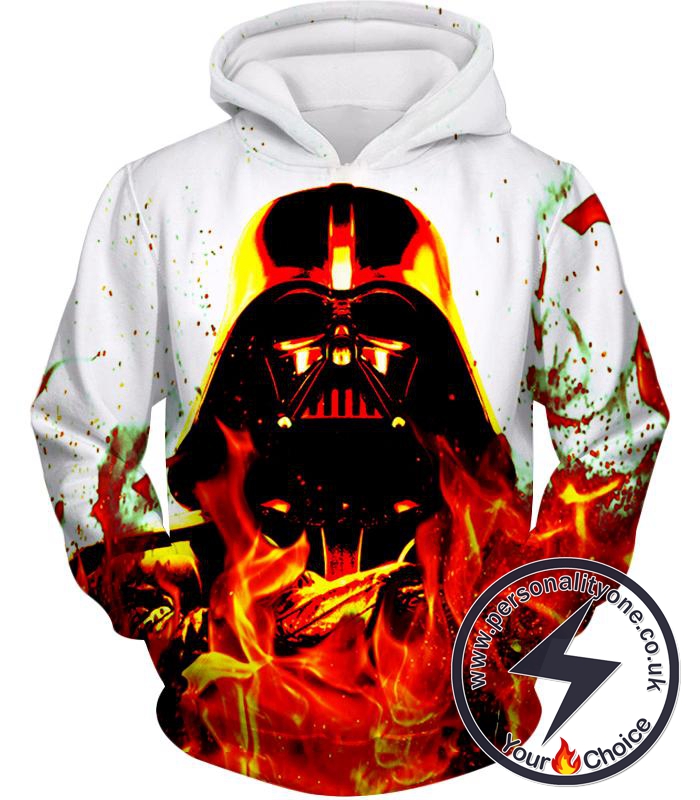 Star Wars Burning Forever Sith Lord Darth Vader Awesome Graphic Hoodie