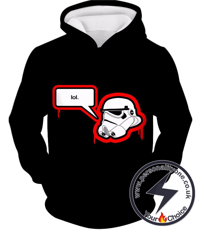 Star Wars Cool Stormtrooper Lol Meme Awesome Black Hoodie