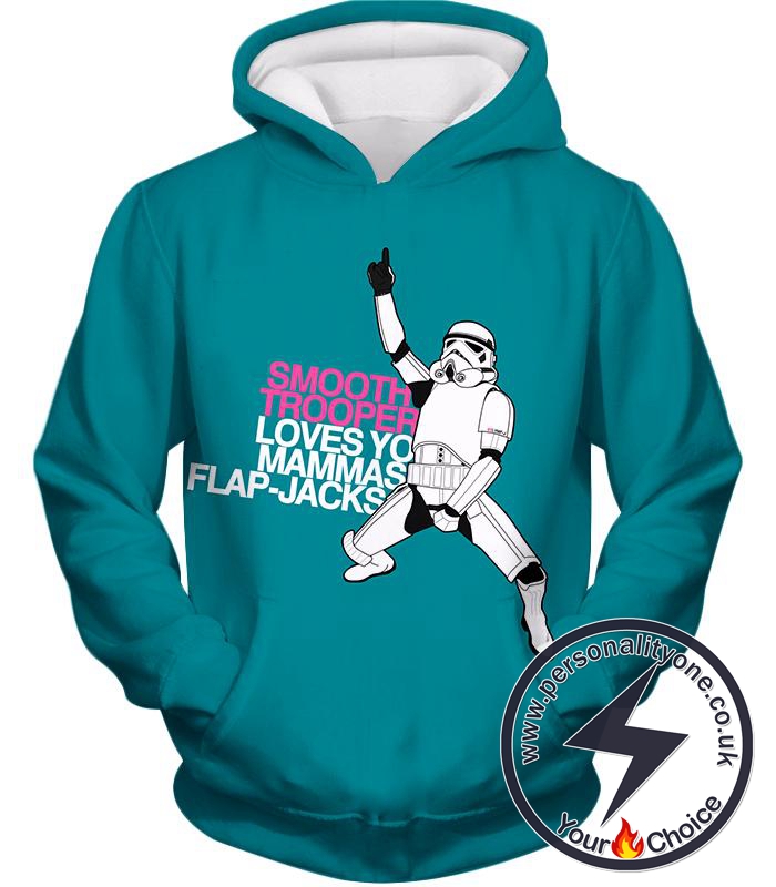 Star Wars Funny Stormtrooper Memes Awesome Blue Hoodie