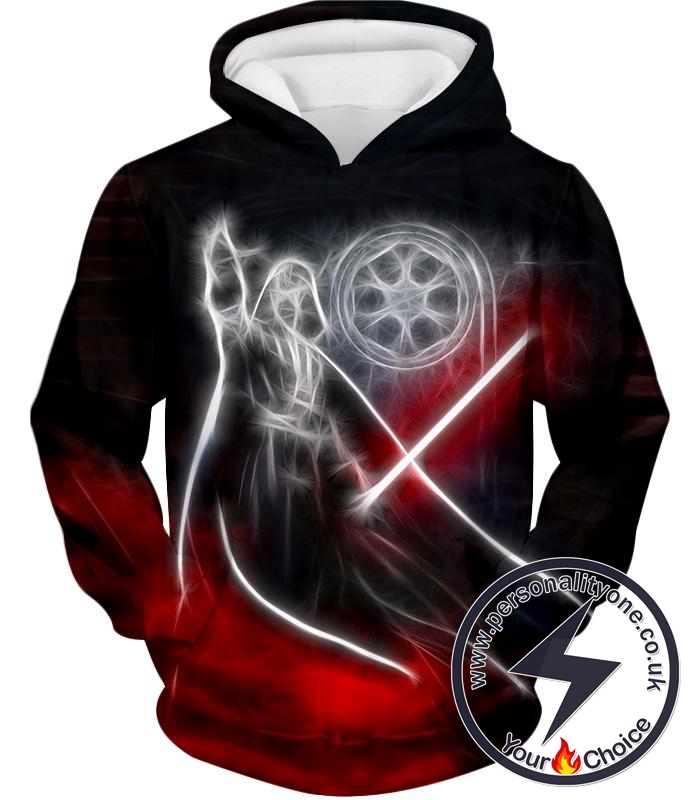 Star Wars Galactic Empire Darth Vader Awesome Promo Silhouette Black Hoodie