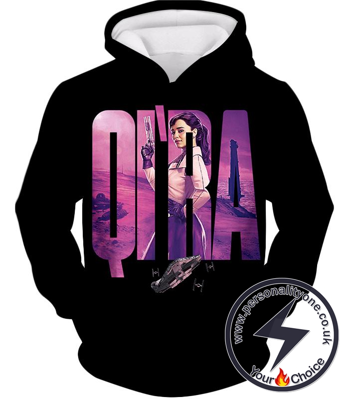 Star Wars Super Cool Character Promo Qira Awesome Black Hoodie