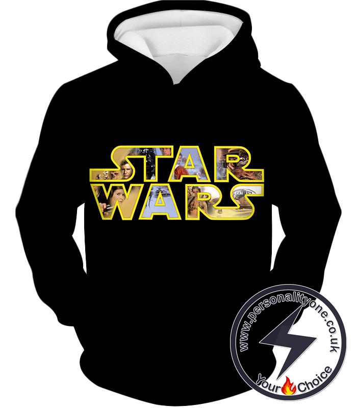 Star Wars Super Cool Star Wars Promo Amazing Black Hoodie