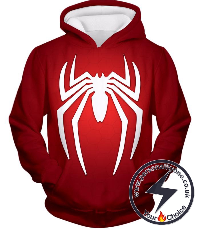 Super Spiderman Logo Red Awesome Hoodie