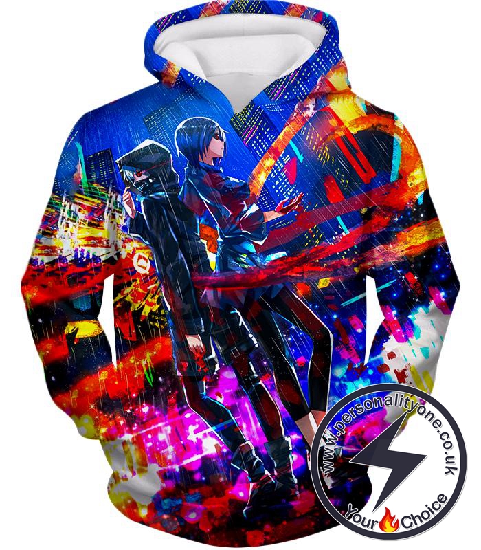 Tokyo Ghoul Awesome Ghouls Ken Kaneki and Touka Kirishima Amazing Promo Hoodie