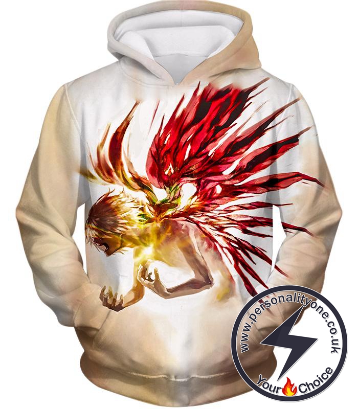 Tokyo Ghoul Bringing it all Out Cool Tokyo Ghoul Anime Promo White Hoodie