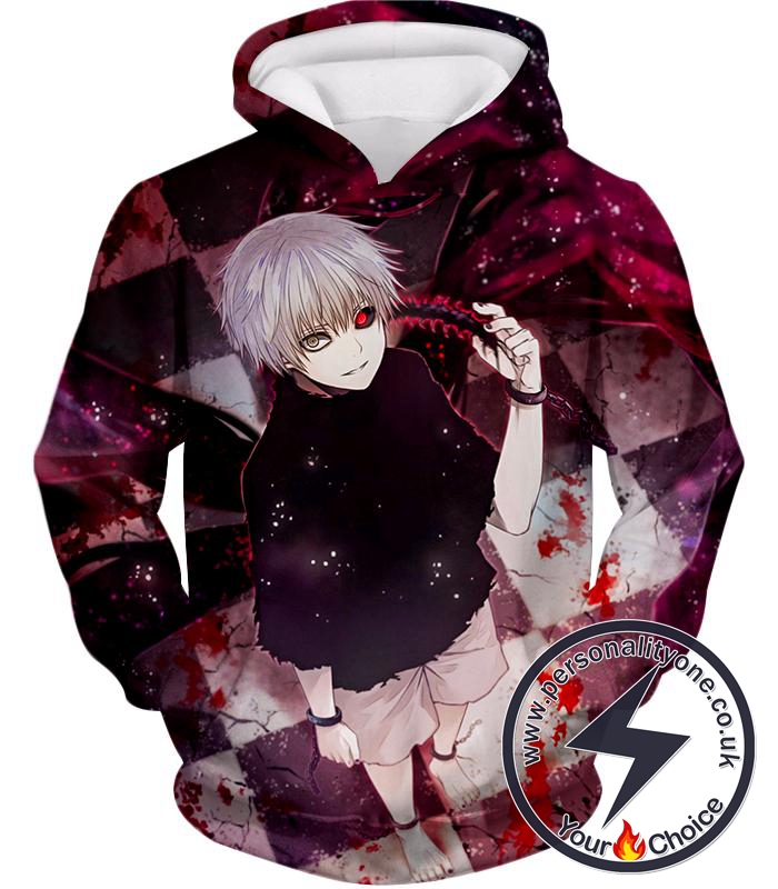Tokyo Ghoul One Eyed Ghoul King Ken Kaneki Cool Anime Promo Hoodie