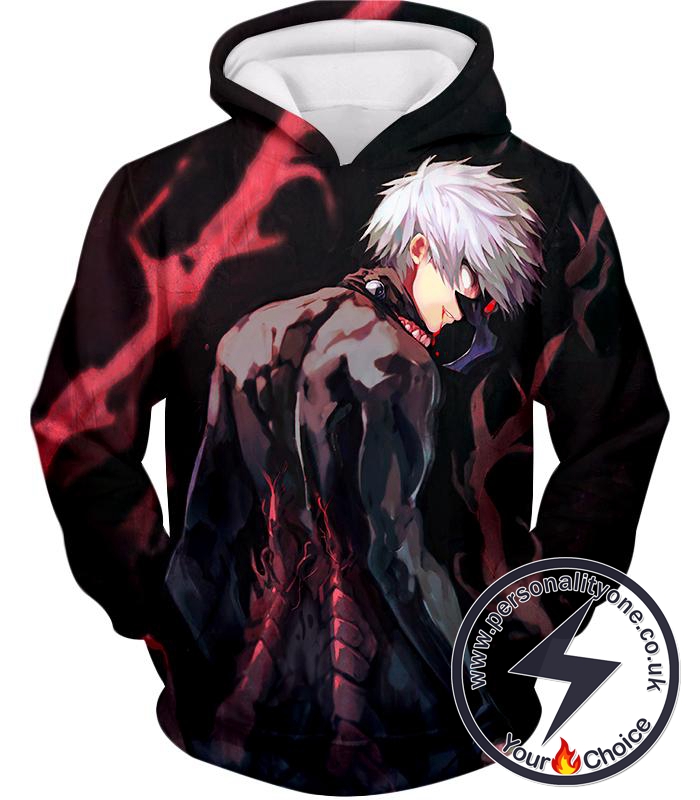 Tokyo Ghoul Super Cool Ghoul Ken Kaneki the Black Reaper Hoodie