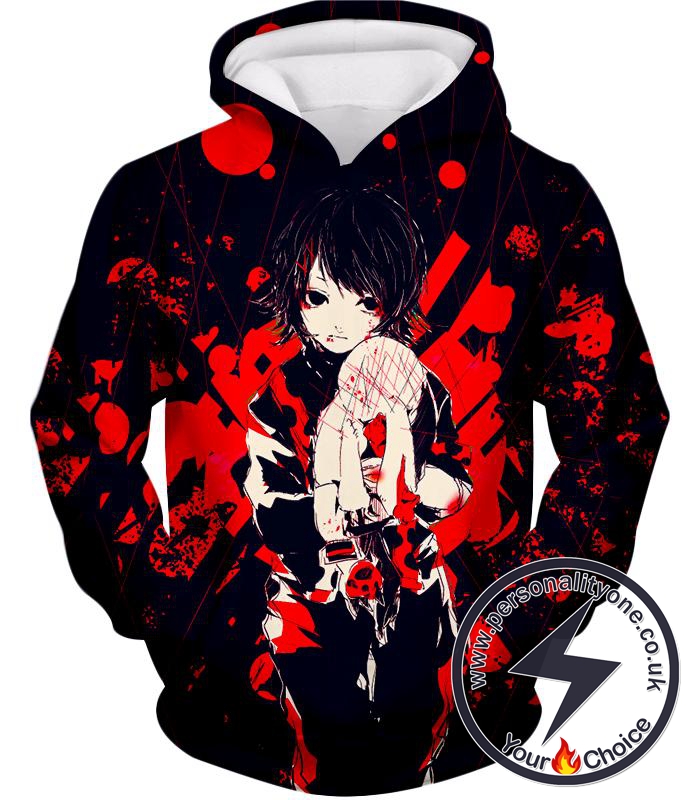 Tokyo Ghoul Super Cool Kid Juuzou Suzuya Blood Scar Pattern Anime Promo Hoodie