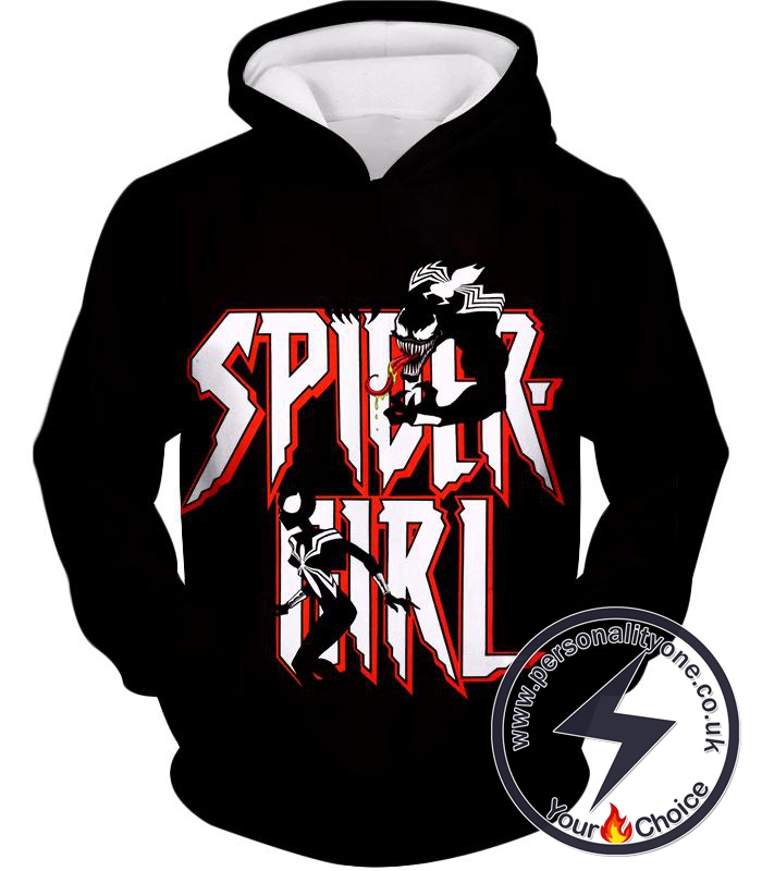 Venom Spider-Girl Promo Black Hoodie