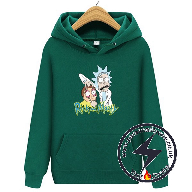2020 Funny Rick And Morty Hoodie Green
