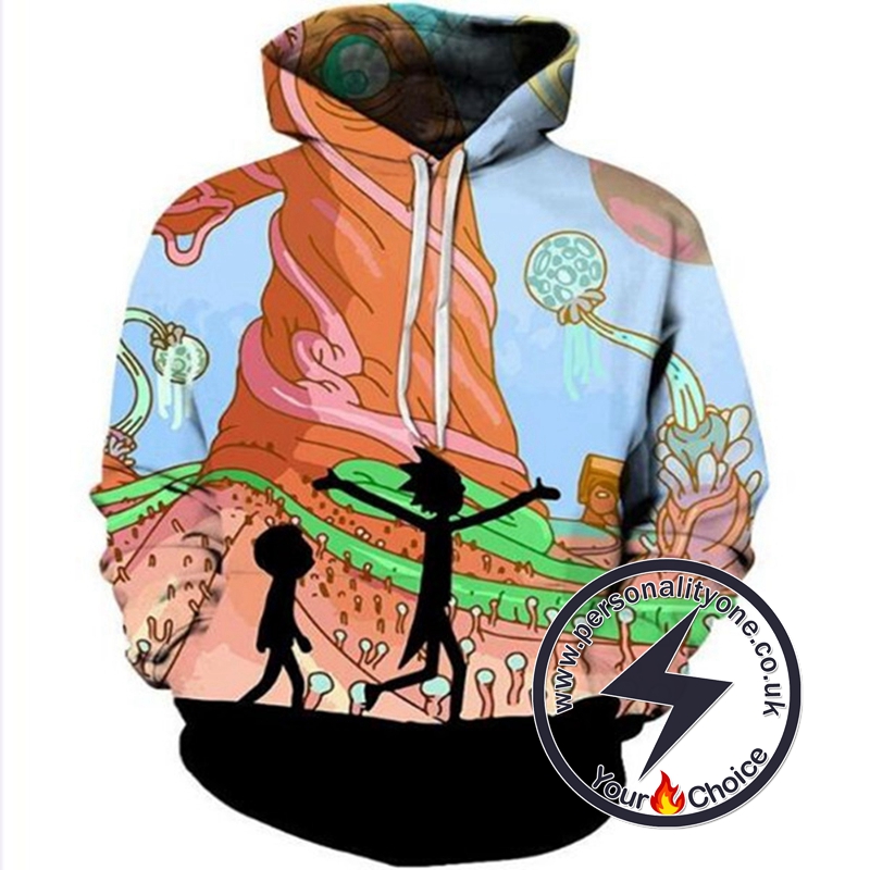 3D Printed New Rick And Morty Hoodie