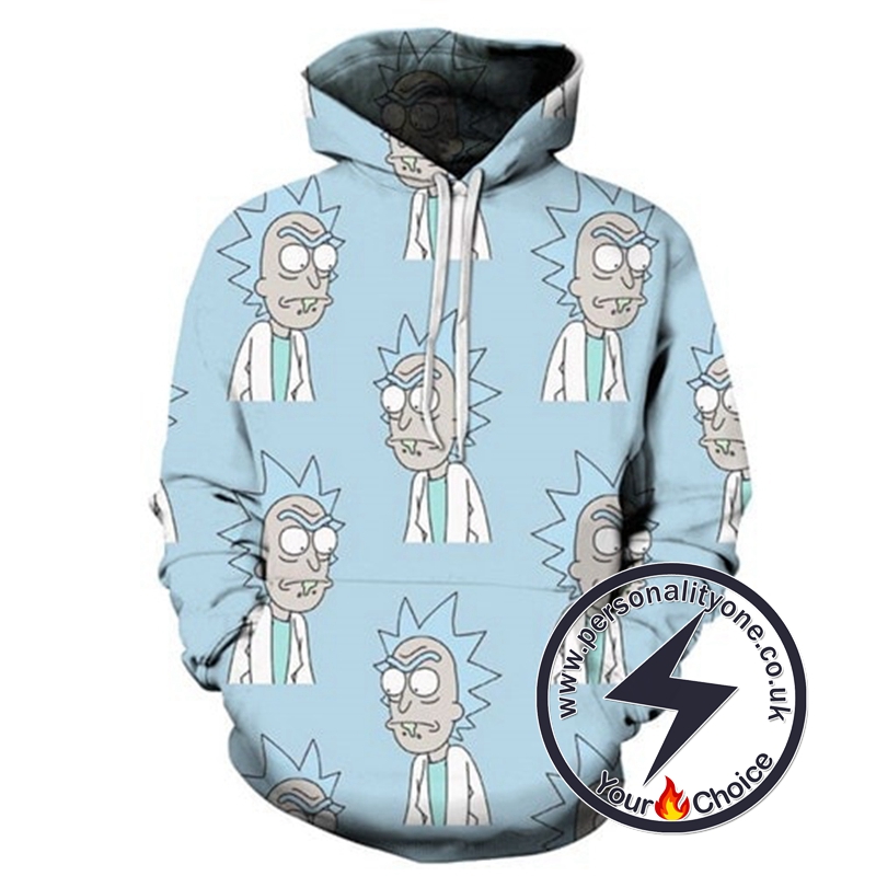 Hot Rick Sanchez 3D Winter Hoodies