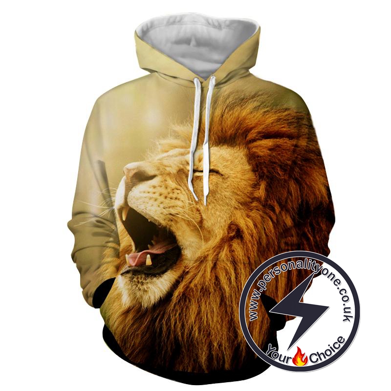 lion 3d hoodie