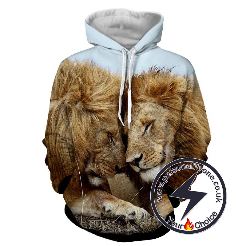 lion 3d hoodie