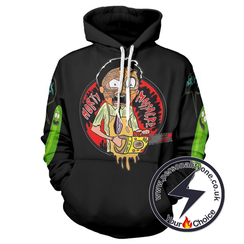 New Morty Smith 3D Black Hoodie