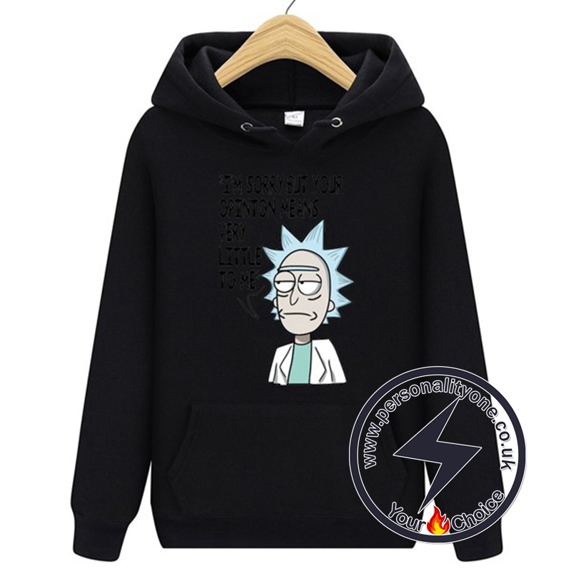 New Rick And Morty Winter Hoodies black