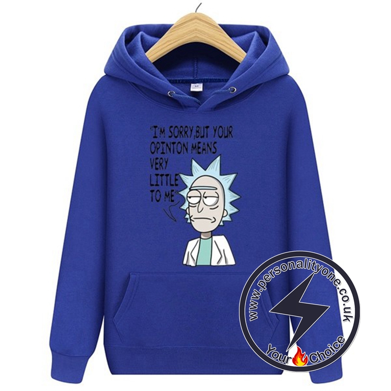 New Rick And Morty Winter Hoodies blue