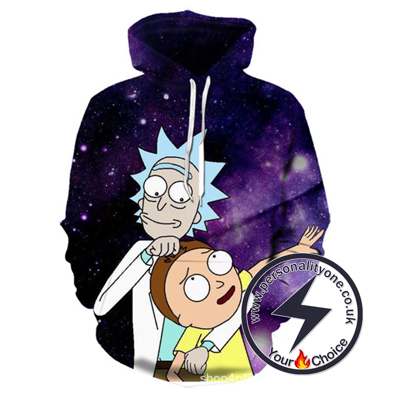 New Rick N Morty 3D Printed Hoodie