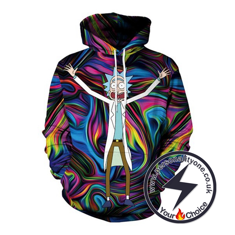Rick And Morty Colorful 3D Hoodies