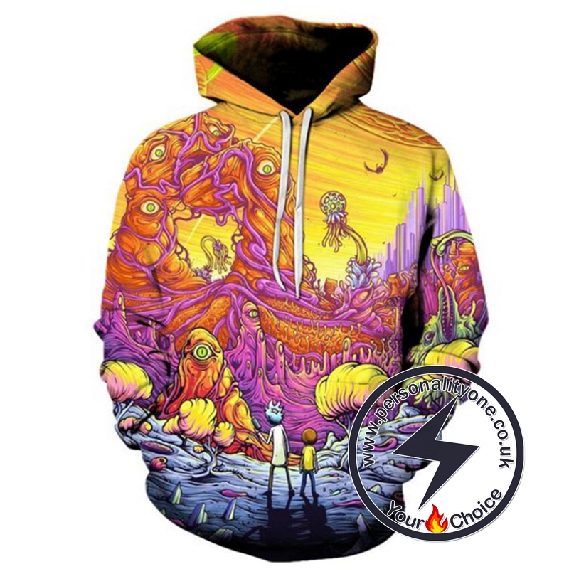 Rick And Morty Cool 3D Hoodie