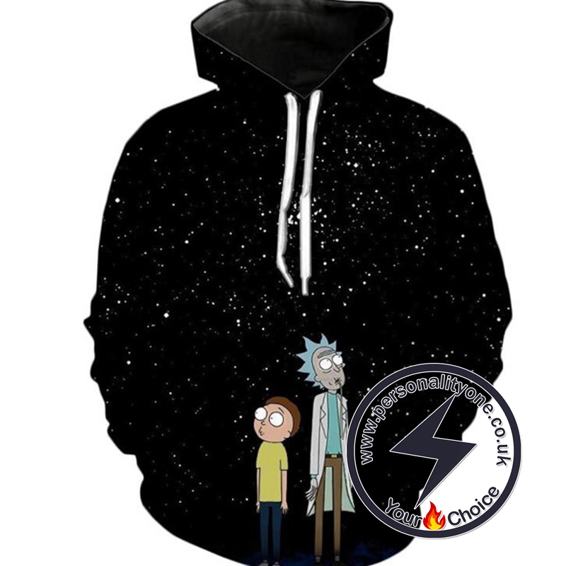 Rick And Morty Star Night 3D Hoodie
