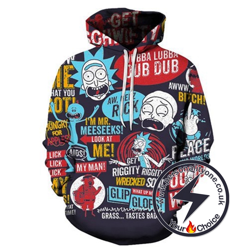 Rick And Morty Theme 3D Hoodie