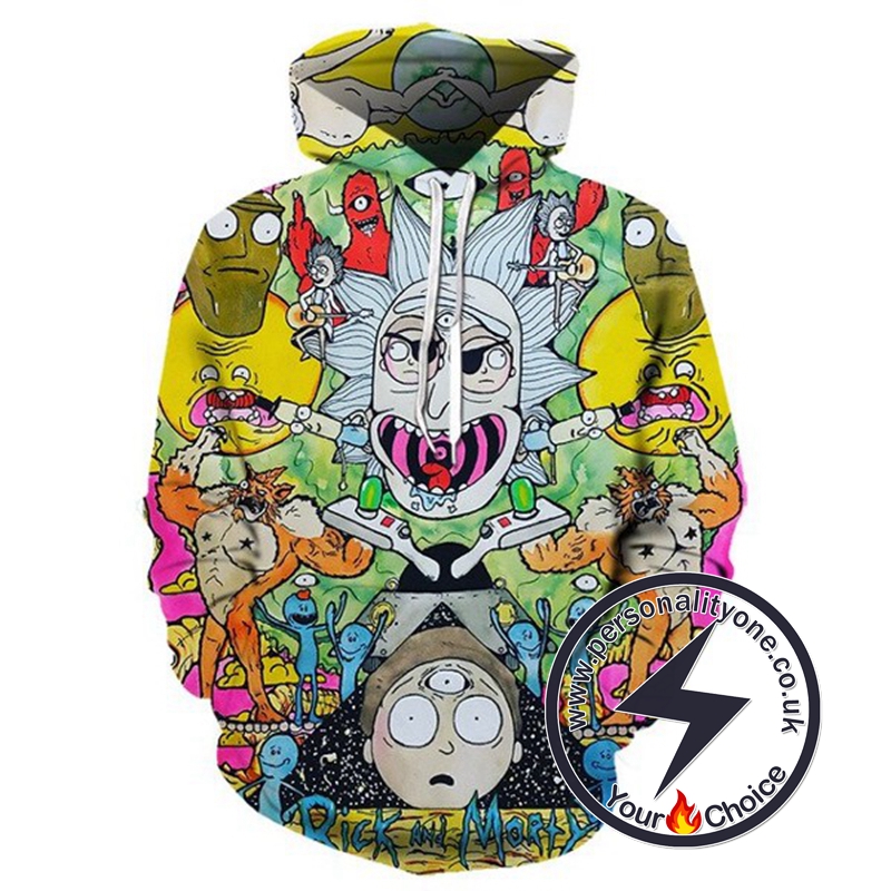 RickAMorty 3D Unisex Hoodie