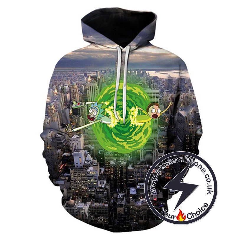 RicknMorty In The City Hoodie